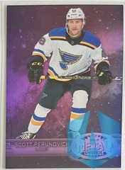 2021-22 Skybox Metal Purple Spectrum #R-16 Scott Perunovich 153/199 Blues